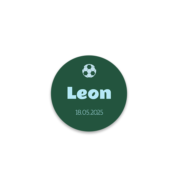 Stickers voor bedankjes rond klein (set van 48)