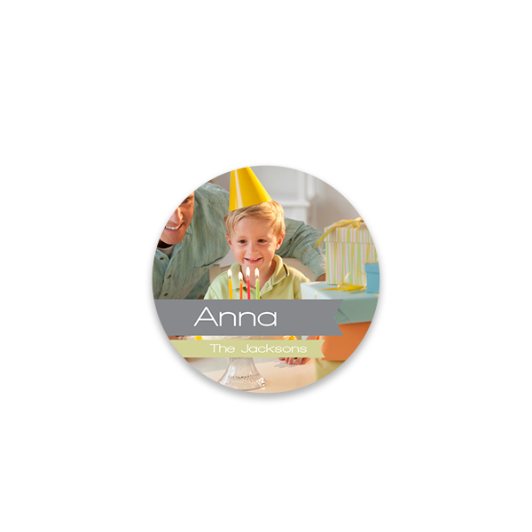 Foto Sticker Rund klein - 48 Stk.