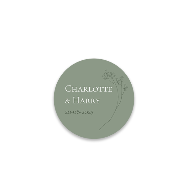 Ronde stickers klein - Set van 48 Ronde stickers klein - Set van 48