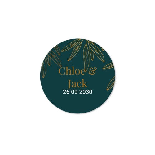 Autocollants pour fête ronds petit format (lot de 48)