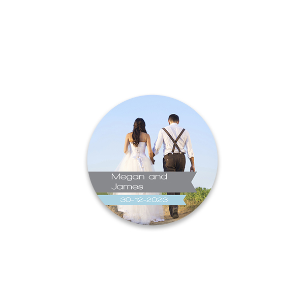 Foto Sticker Rund klein - 48 Stk.