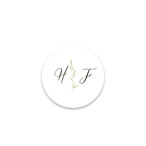 Gift wrapping stickers Round Small - set of 48