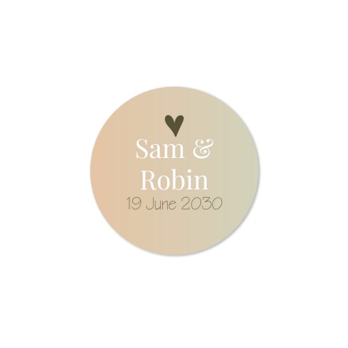 Ronde stickers klein - Set van 48 Ronde stickers klein - Set van 48