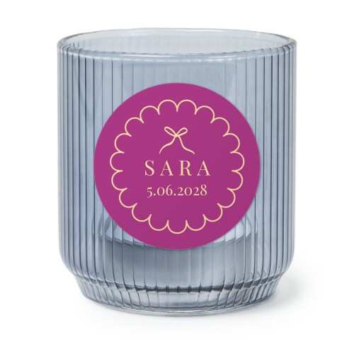 Classy Scallop Bow - Text Only