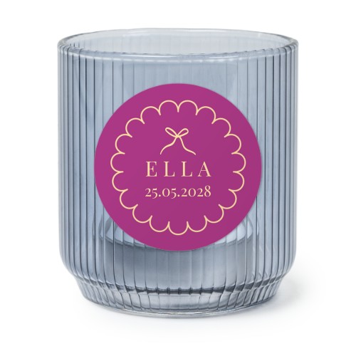 Classy Scallop Bow - Text Only