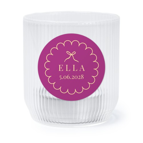 Classy Scallop Bow - Text Only