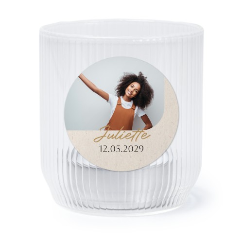 Windlichter transparent mit Aufkleber Runde - 6 Stk. Windlichter transparent mit Aufkleber Runde - 6 Stk.