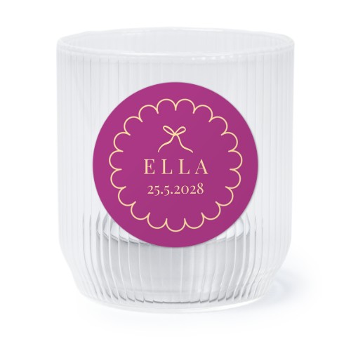 Classy Scallop Bow - Text Only