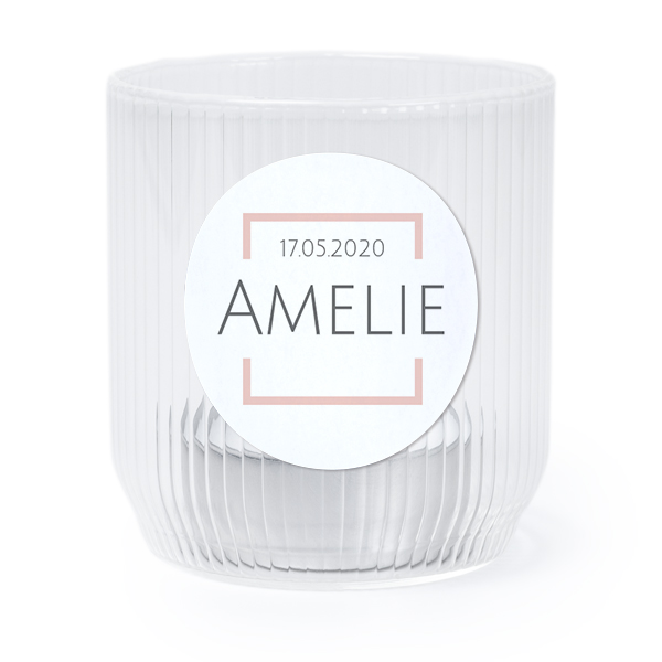 Text On Colored Frame Square