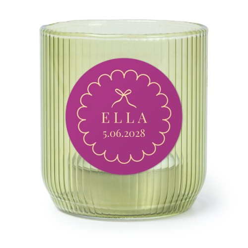 Classy Scallop Bow - Text Only Classy Scallop Bow - Text Only