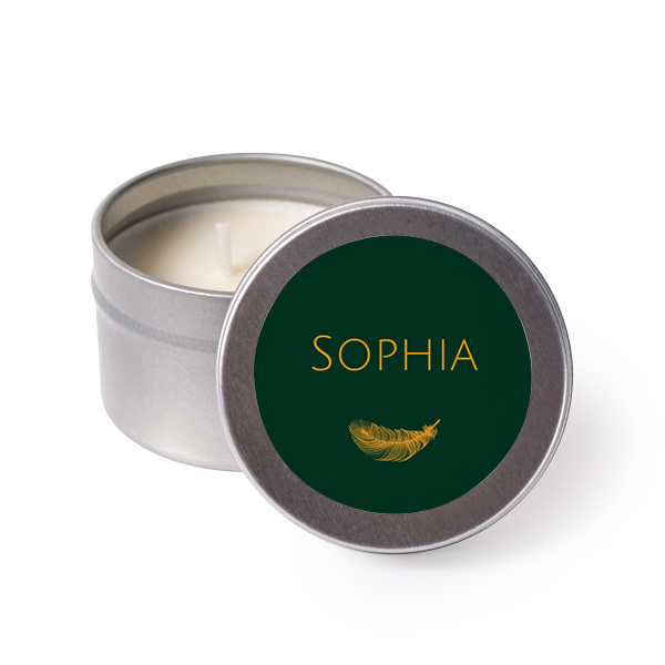 Classic Feather Gold - Text Only