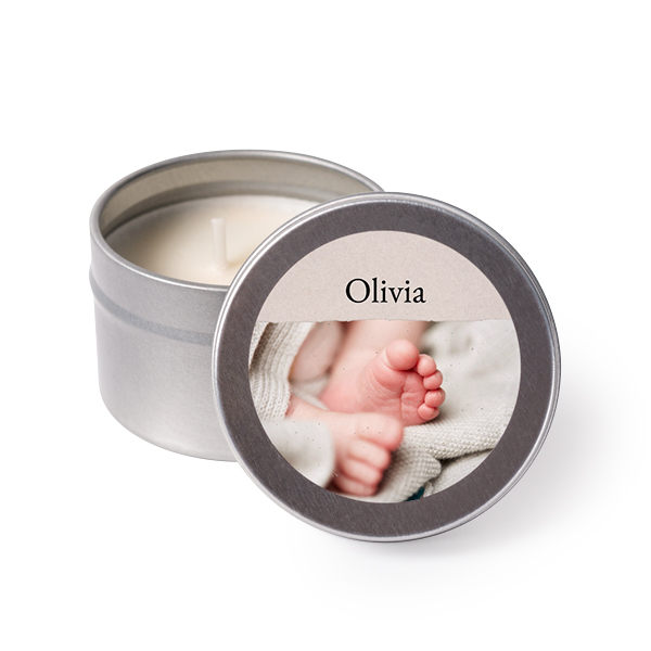Tea Lights with Sticker - set of 12