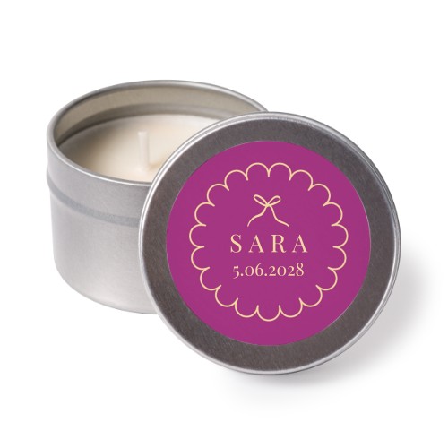 Classy Scallop Bow - Text Only