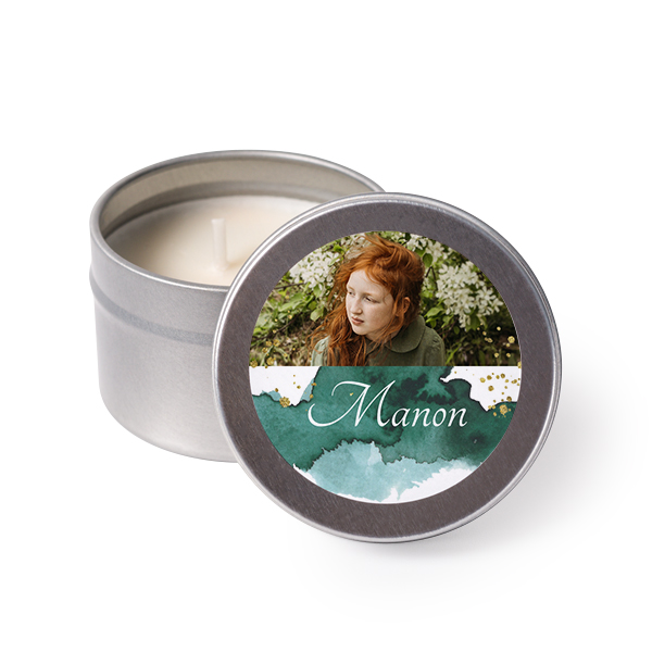 Waxinelichtjes met sticker - Set van 12 Waxinelichtjes met sticker - Set van 12