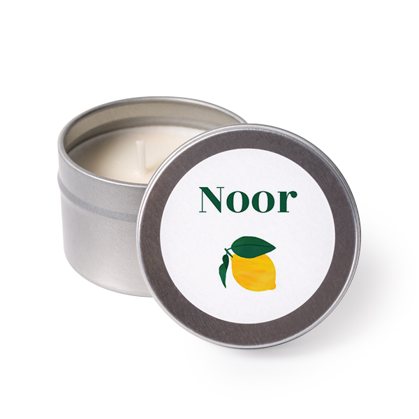 Theelicht met sticker (Set van 12) Theelicht met sticker (Set van 12)