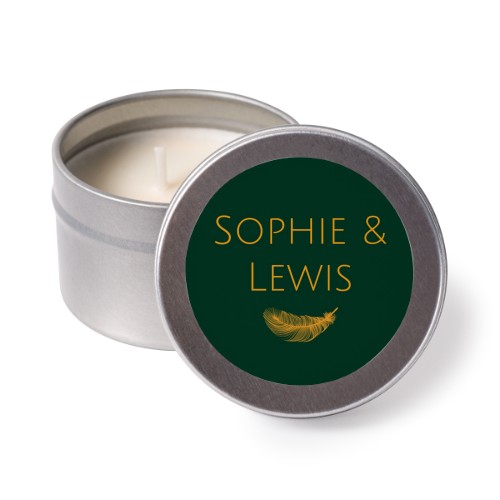 Classic Feather Gold - Text Only