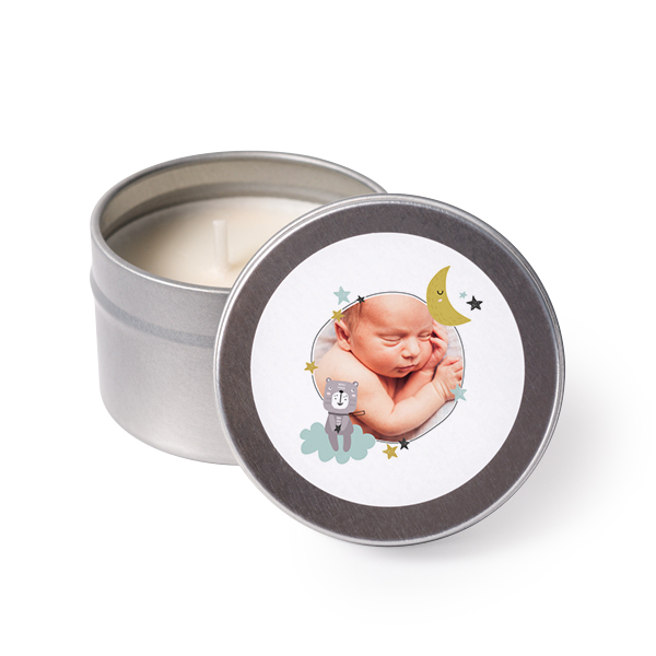 Tea Lights with Sticker - set of 24