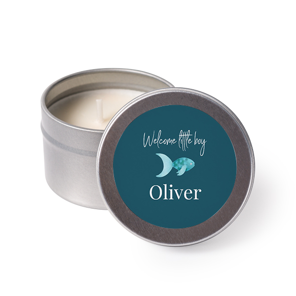 Bougies avec autocollants (lot de 24)