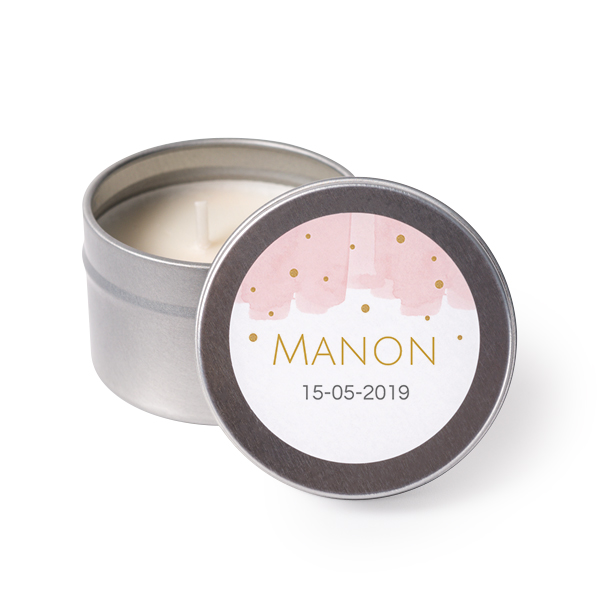 Tea Lights with Sticker - set of 24