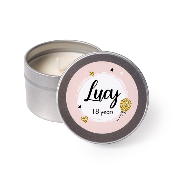 Tea Lights with Sticker - set of 24 Tea Lights with Sticker - set of 24