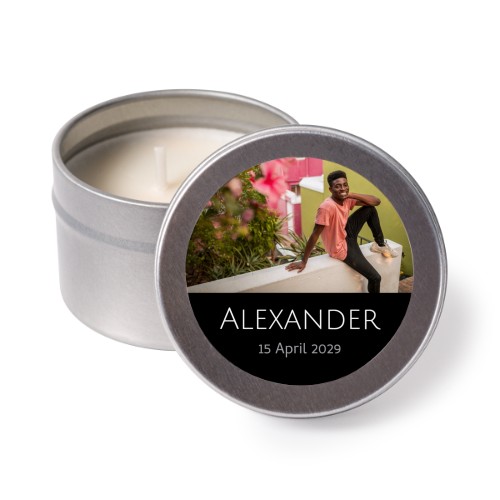 Bougies avec autocollants (lot de 24)