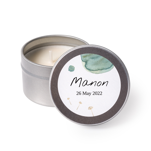 Tea Lights with Sticker - set of 24 Tea Lights with Sticker - set of 24