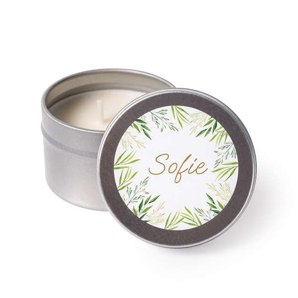 Duftlys med klistermærke - 24 stk Duftlys med klistermærke - 24 stk