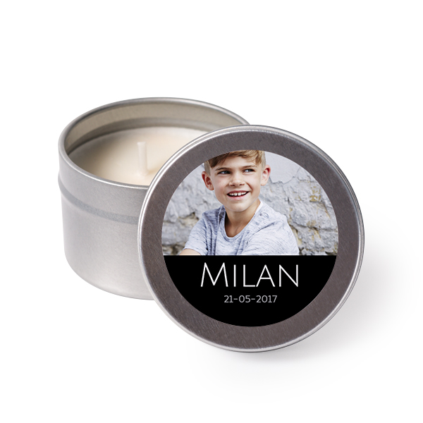 Waxinelichtjes met sticker - Set van 24 Waxinelichtjes met sticker - Set van 24