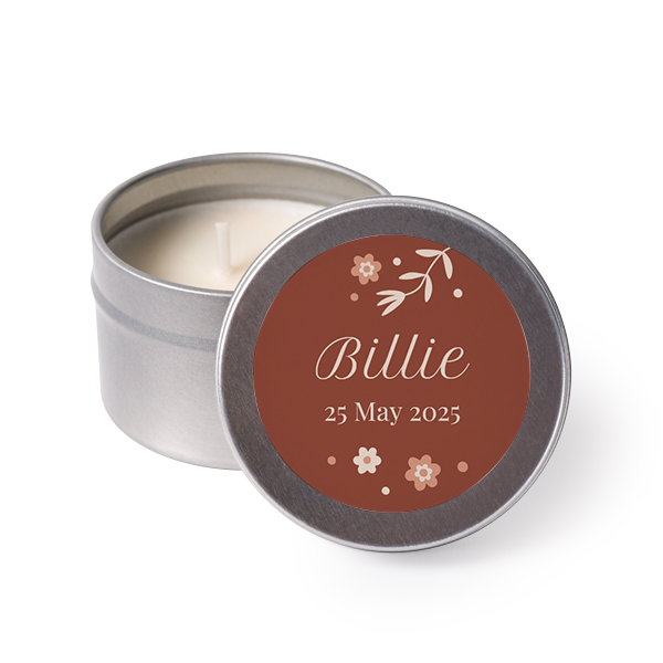 Tea Lights with Sticker - set of 24