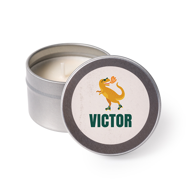 Tea Lights with Sticker - set of 24