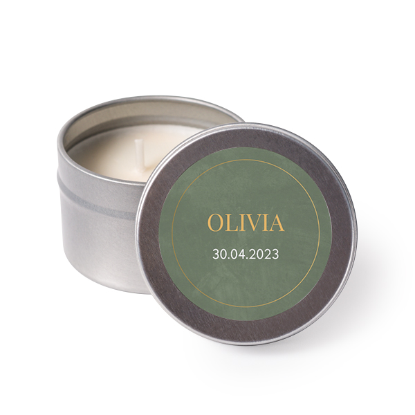 Bougies avec autocollants (lot de 24)