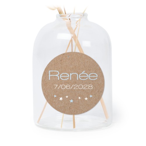 Små vaser med runda klistermärken – 6 st