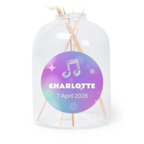 Holographic Music Notes