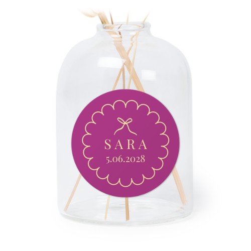 Classy Scallop Bow - Text Only