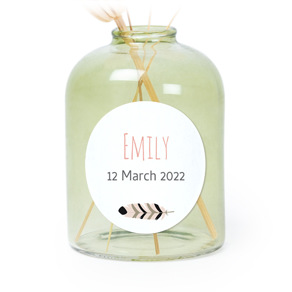 Colourful Boho Feathers - Text Only Colourful Boho Feathers - Text Only