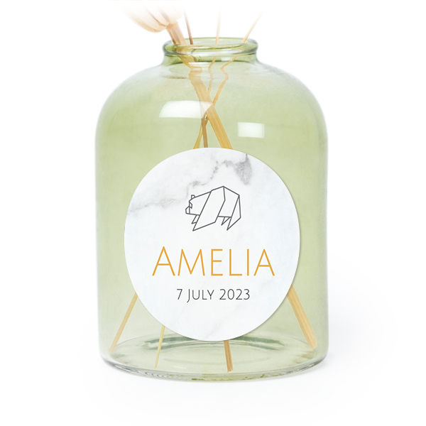 Origami Marble Bear - Text Only Origami Marble Bear - Text Only