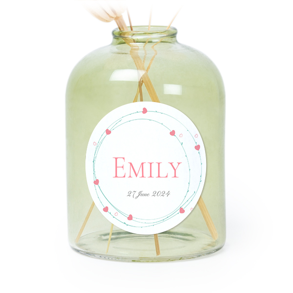 Romantic Heart Wreath - Text Only Romantic Heart Wreath - Text Only