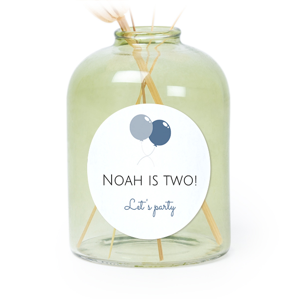 Petit vase verre vert avec autocollant rond - Lot de 6 Petit vase verre vert avec autocollant rond - Lot de 6