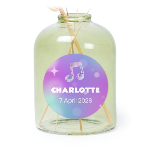 Holographic Music Notes