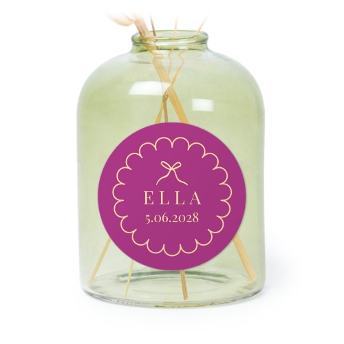 Classy Scallop Bow - Text Only Classy Scallop Bow - Text Only