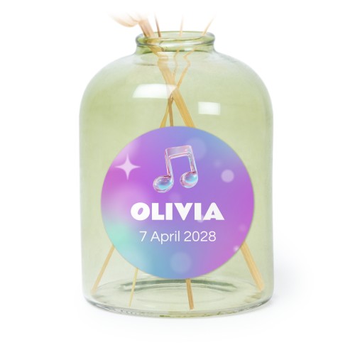 Holographic Music Notes