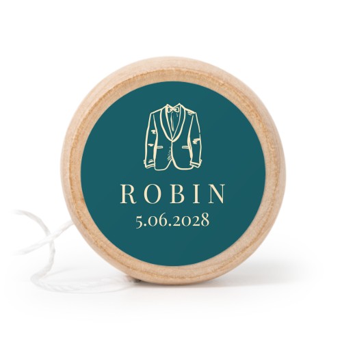 Holz Jojo Set personalisiert mit Fotostickern - 12 Stk.