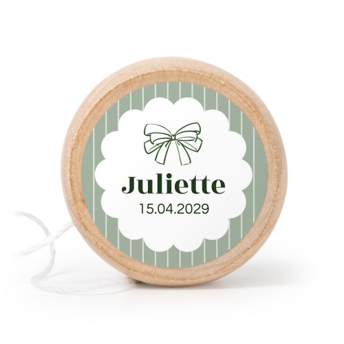 Holz Jojo Set personalisiert mit Fotostickern - 12 Stk.