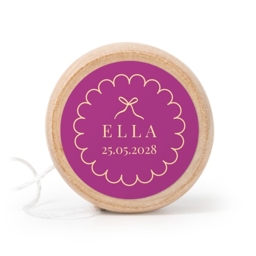 Classy Scallop Bow - Text Only