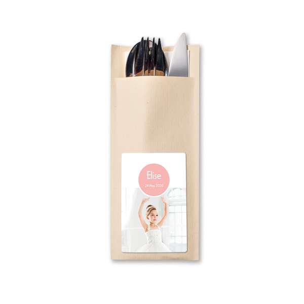 Cutlery envelope beige - set of 24 Cutlery envelope beige - set of 24