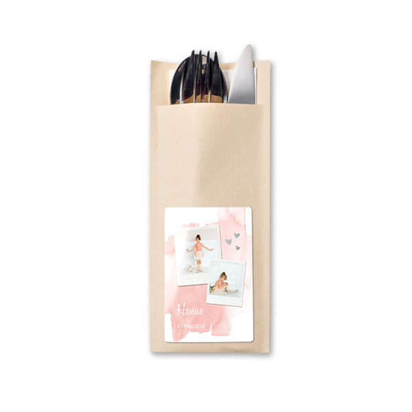 Cutlery envelope beige - set of 24