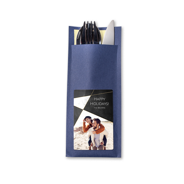 Cutlery envelope dark blue - set of 24 Cutlery envelope dark blue - set of 24