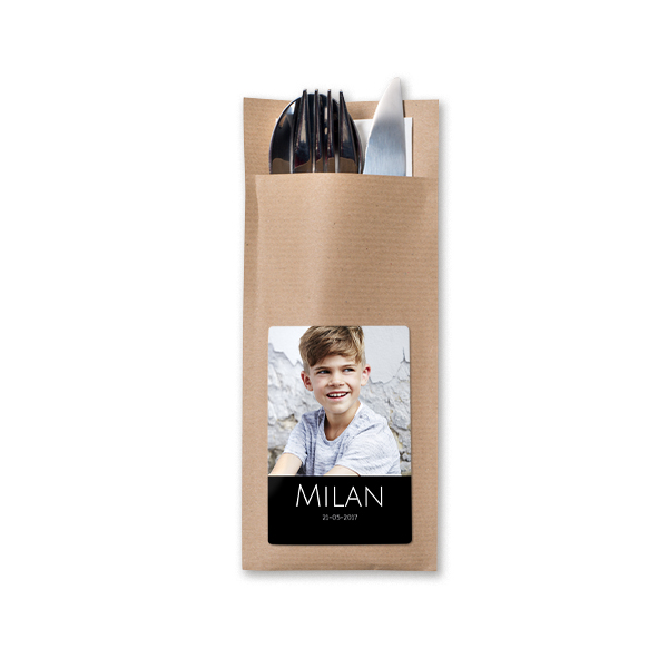 Cutlery envelope craft brown - set of 24 Cutlery envelope craft brown - set of 24