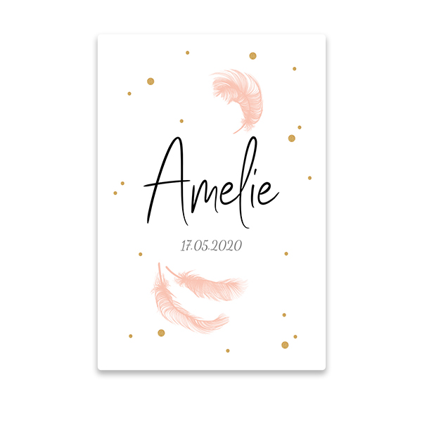 Plumes et étincelles dorées