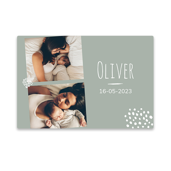 Stickers liggend 6 x 9 cm - Set van 24